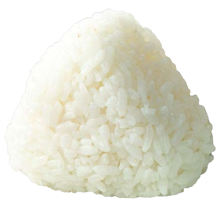 Product photo showing the rice grains and shape of Stockpile Onigiri